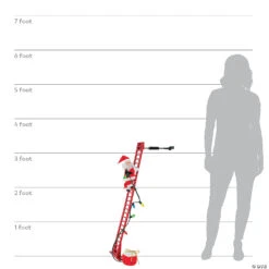 Climbing Santa Animated 3 Climbing Santa Animated -Spooky Fun Sales Store climbing santa animatedva1008 a06