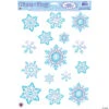 Crystal Snowflake Window Clings