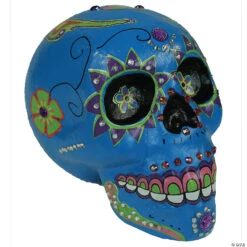 Day Of The Dead Blue Sugar Skull -Spooky Fun Sales Store day of the dead blue sugar skullss73056 a03