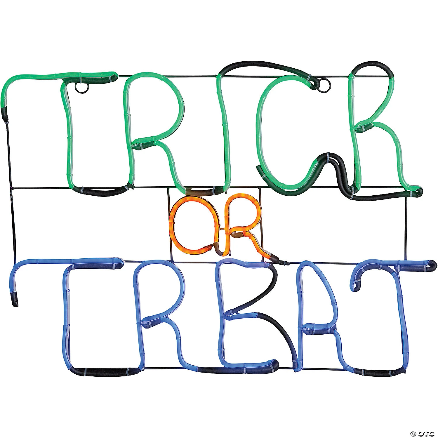 Glowing Neon LED Trick Or Treat Sign 1 Glowing Neon LED Trick Or Treat Sign