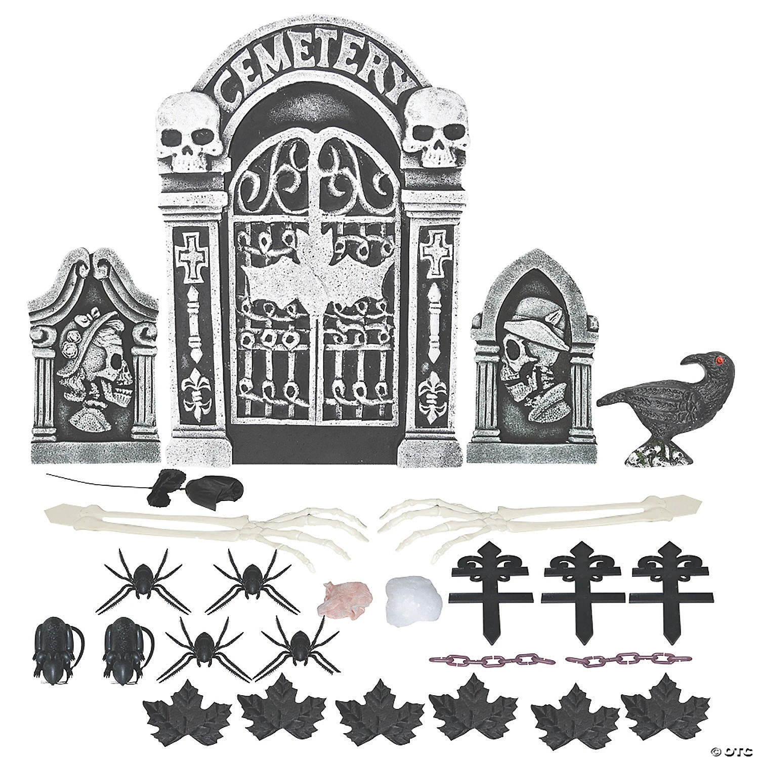 Graveyard Halloween Decoration Set - 24 Pc. 1 Graveyard Halloween Decoration Set - 24 Pc.