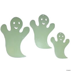 Hanging Glow Ghosts Halloween Decoration 3 Pack
