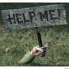 Help Me Zombie Groundbreaker Sign Decoration