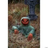Hooded Pumpkin Grave Breaker Decoration