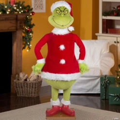 Life-Sized Animated Grinch Christmas Décor 68-inch 5 Life-Sized Animated Grinch Christmas Décor 68-inch -Spooky Fun Sales Store life sized animated grinch christmas d cor 68 inchss117451g a02