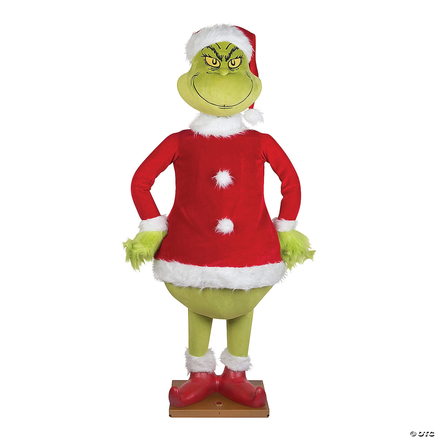 Life-Sized Animated Grinch Christmas Décor 68-inch 1 Life-Sized Animated Grinch Christmas Décor 68-inch