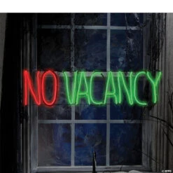 Light Glow No Vacancy Sign -Spooky Fun Sales Store light glow no vacancy signss73813g a02