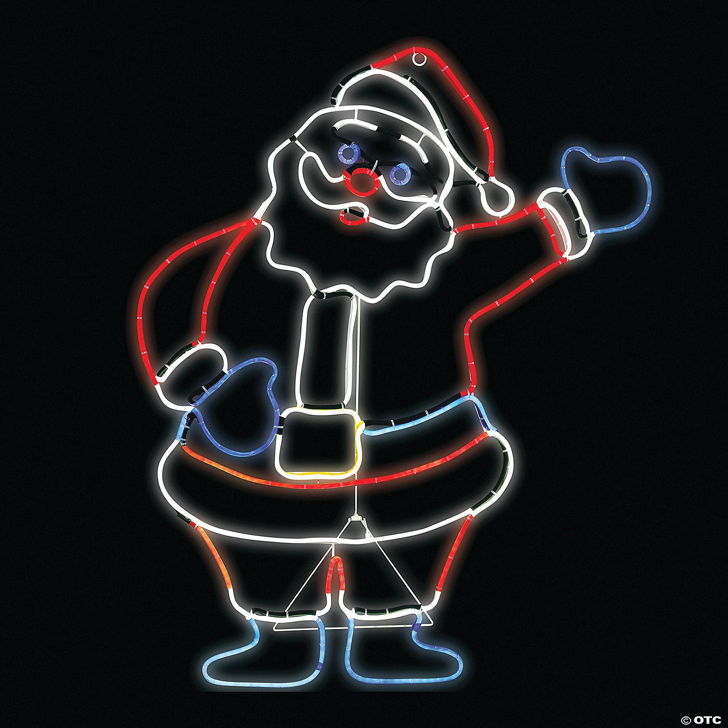 Light-Up Glo Santa Outdoor Sign 1 Light-Up Glo Santa Outdoor Sign