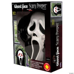 Light Up Scream Ghostface Window Peeper Decoration -Spooky Fun Sales Store light up scream ghostface window peeper decorationfw91987 a02