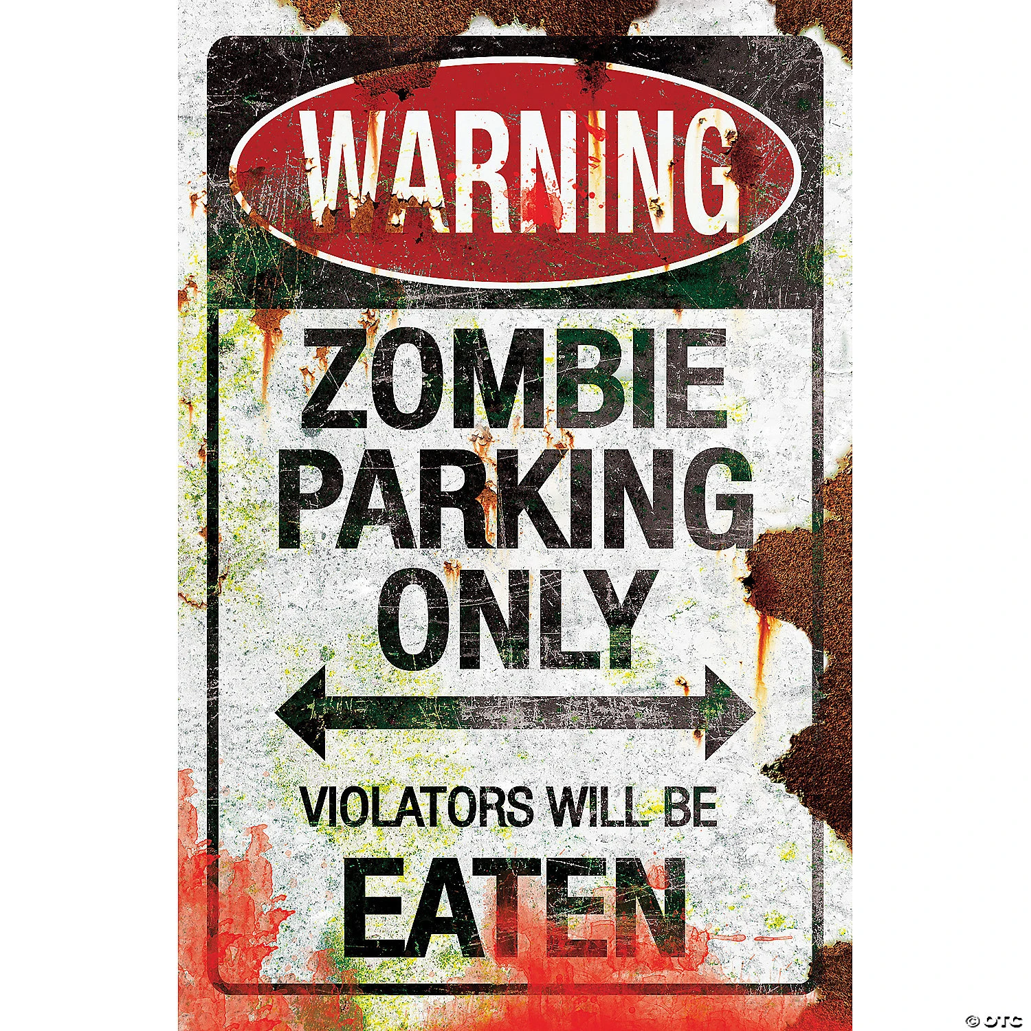 Metal Zombie Parking Sign 1 Metal Zombie Parking Sign
