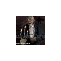 68" Animated Light-Up Butler Decoration -Spooky Fun Sales Store mp17 t01