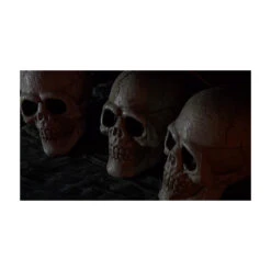 Lighted Skull Pathway Markers Decoration - Set Of 3 -Spooky Fun Sales Store mp27880c t01