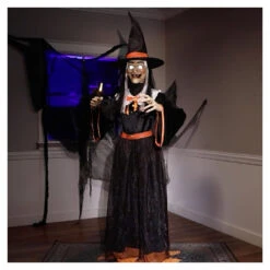 7' Animated Whimsical Witch 5 7' Animated Whimsical Witch -Spooky Fun Sales Store mr125067 t01