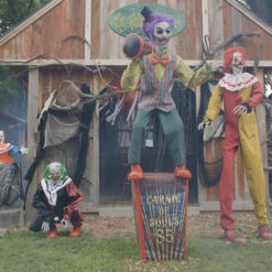 6 Ft. Servo Carnival Barker Halloween Decoration -Spooky Fun Sales Store mr125152 t01