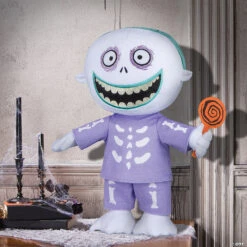 Nightmare Before Christmas Barrel Plush Halloween Door Greeter Halloween Decoration -Spooky Fun Sales Store nightmare before christmas barrel plush halloween door greeter halloween decorationss225004g a01