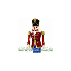 Red & Blue Nutcracker With Moving Arms -Spooky Fun Sales Store pc36739rb t01
