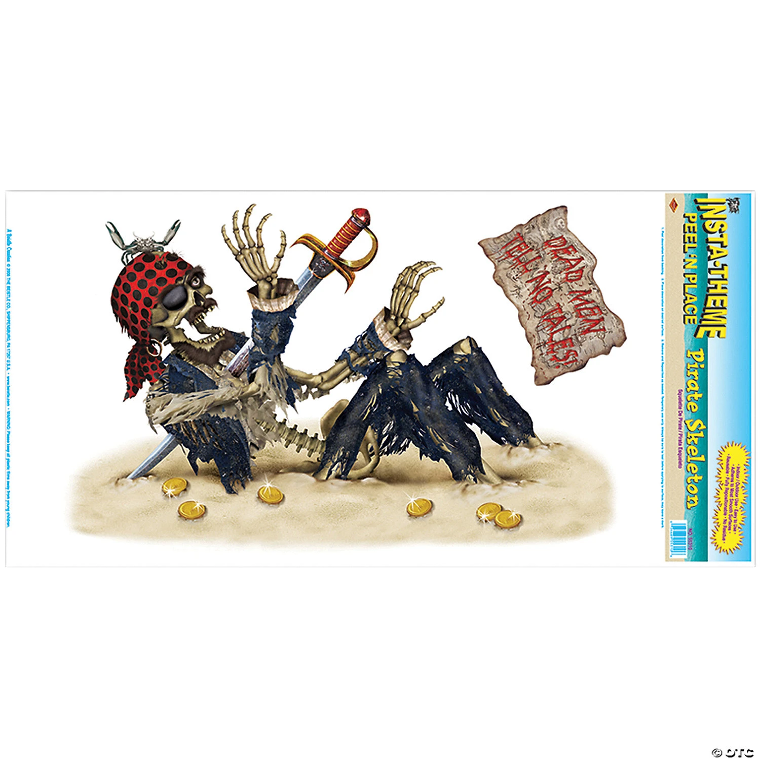 Pirate Skeleton Peel 'N' Place 1 Pirate Skeleton Peel 'N' Place