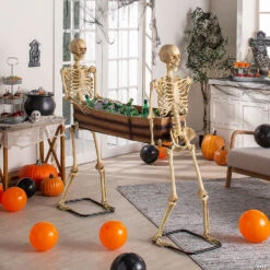 Poseable Skeletons Carrying Coffin Halloween Decoration 3 Poseable Skeletons Carrying Coffin Halloween Decoration -Spooky Fun Sales Store poseable skeletons carrying coffin halloween decorationpc72105 a03