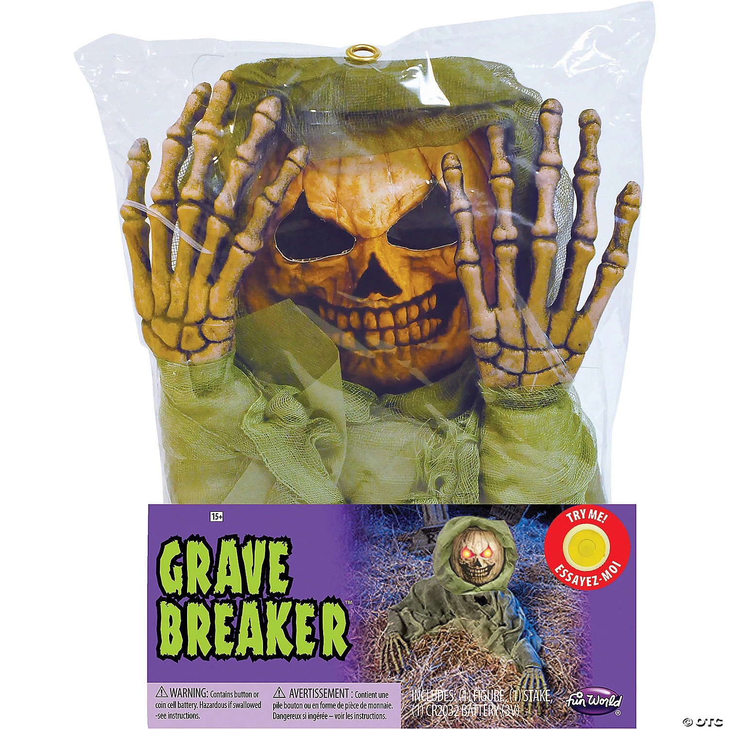 Pumpkin Grave Breaker Yard Decoration 2 Pumpkin Grave Breaker Yard Decoration - Image 2
