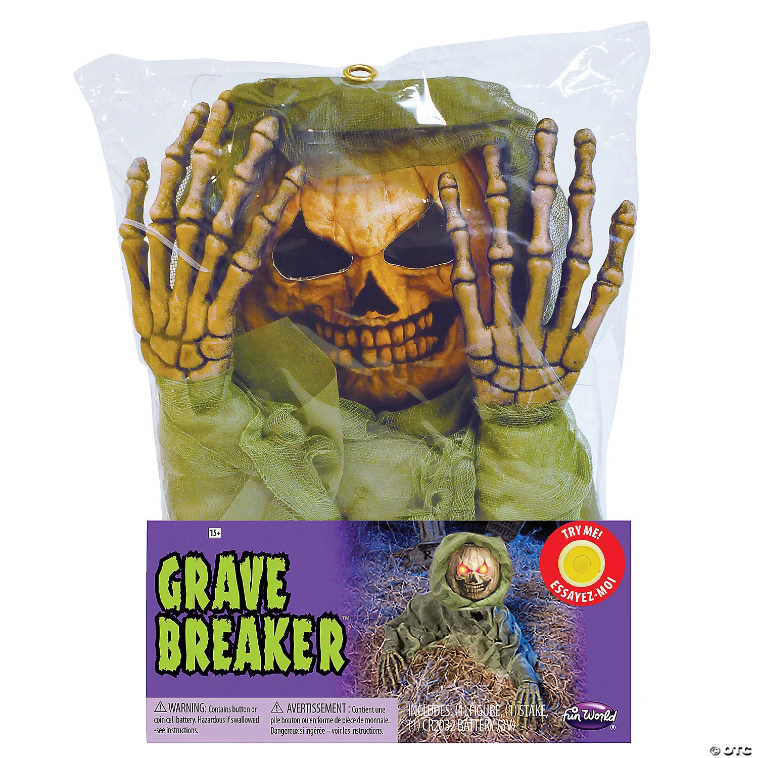 Pumpkin Grave Breaker Yard Decoration 1 Pumpkin Grave Breaker Yard Decoration