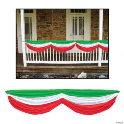 Red White Green Fabric Bunting