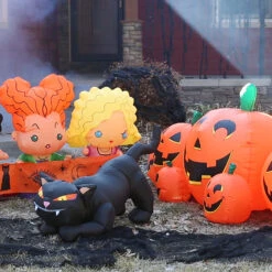 50" Blow Up Inflatable Black Cat Outdoor Halloween Yard Decoration 5 50" Blow Up Inflatable Black Cat Outdoor Halloween Yard Decoration -Spooky Fun Sales Store ss64911g t01