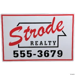 Strode Realty Metal Sign