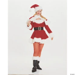 Women's Sexy Miss Santa Costume - Small